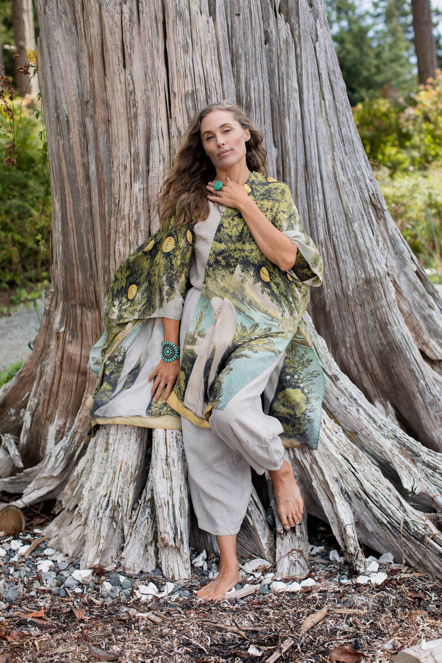 Tree of Life Kaftan Kimono - Twitchers Emporium Store