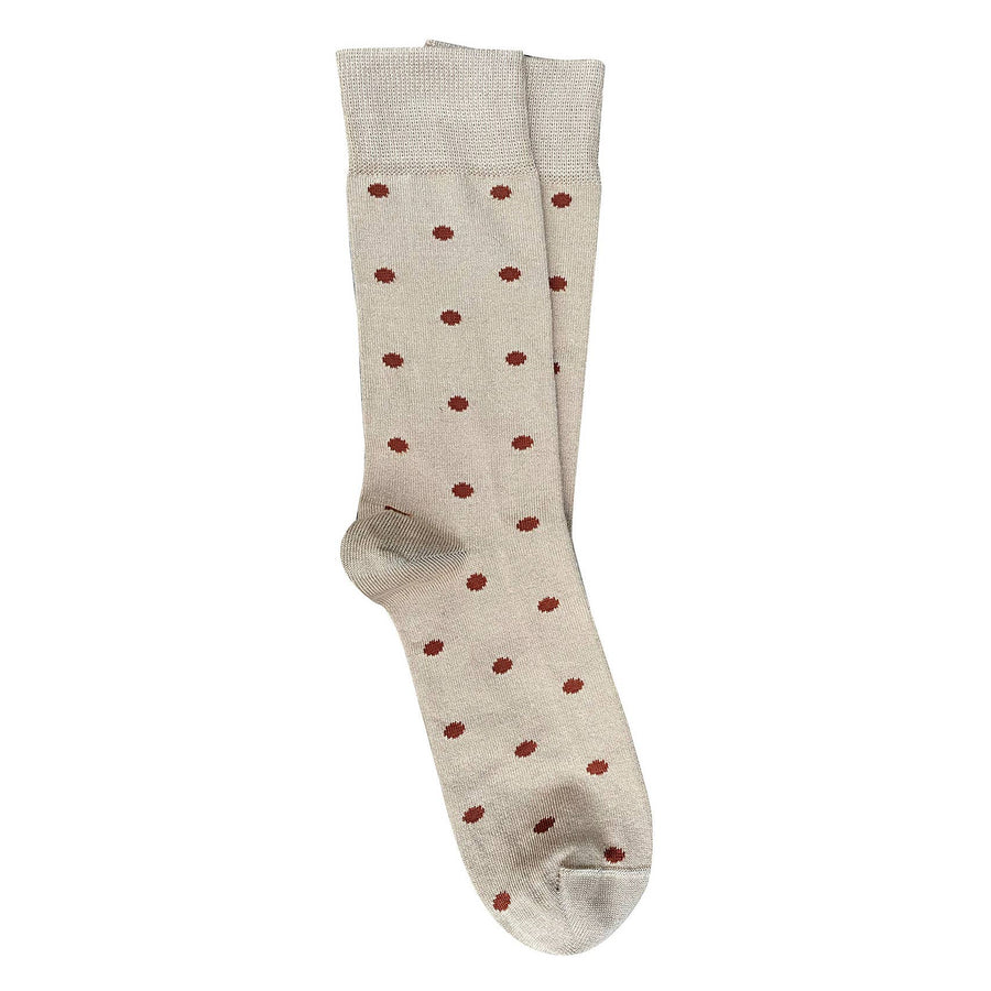 'Spotty' Bisque Cotton Socks - Twitchers Emporium Store