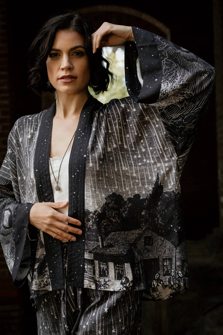 Stargazer Cropped Kimono