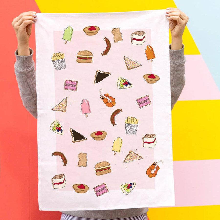 TEA TOWEL - AUSSIE FOODS - Twitchers Emporium Store