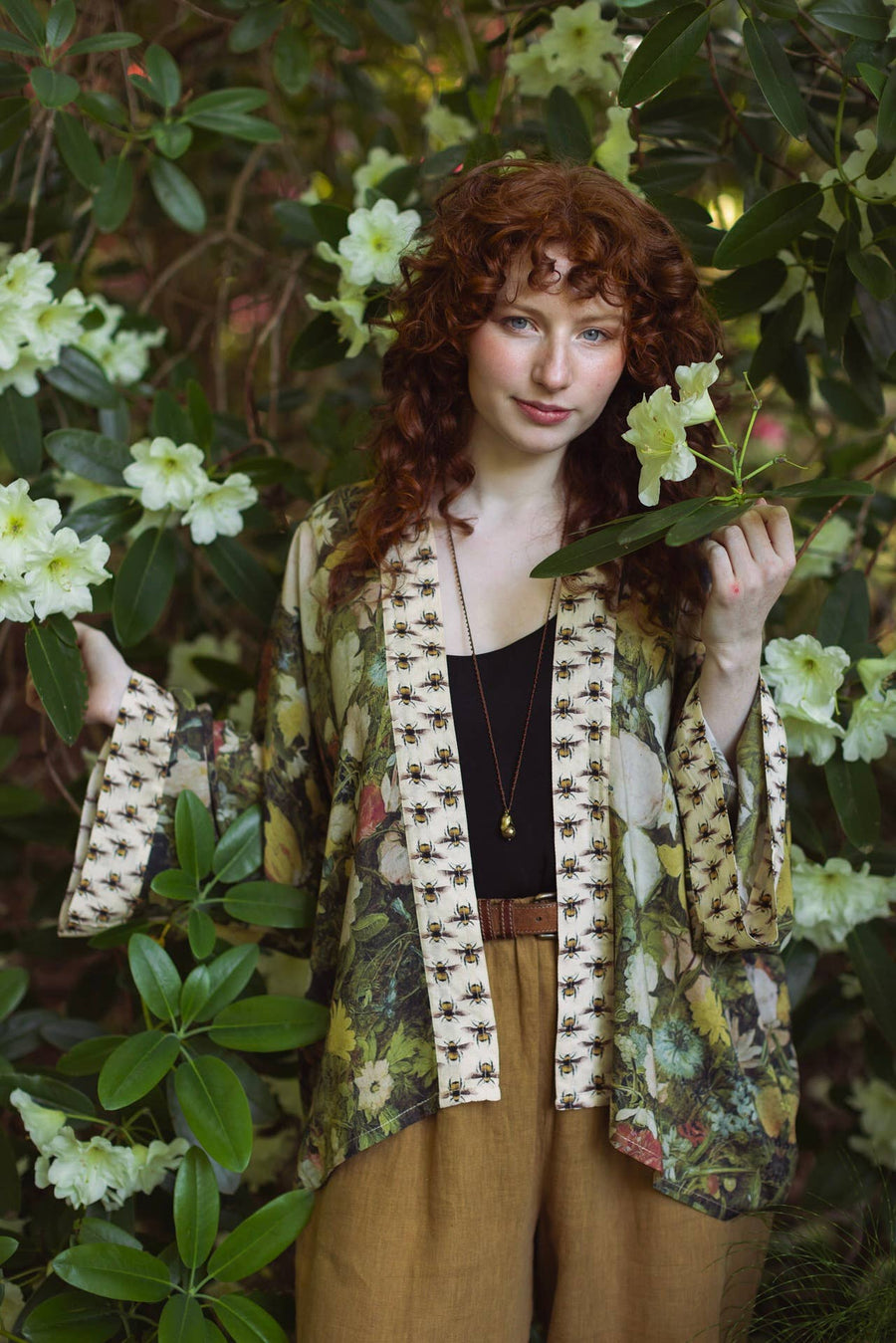 I Dream In Flowers Cropped Kimono - Twitchers Emporium Store