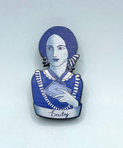 Emily Bronte -  Book Lovers Brooch - Twitchers Emporium Store