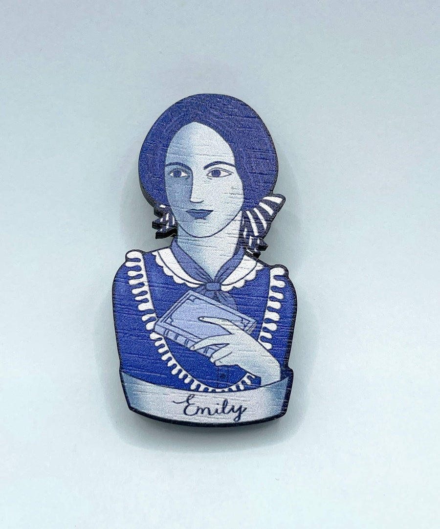 Emily Bronte -  Book Lovers Brooch - Twitchers Emporium Store