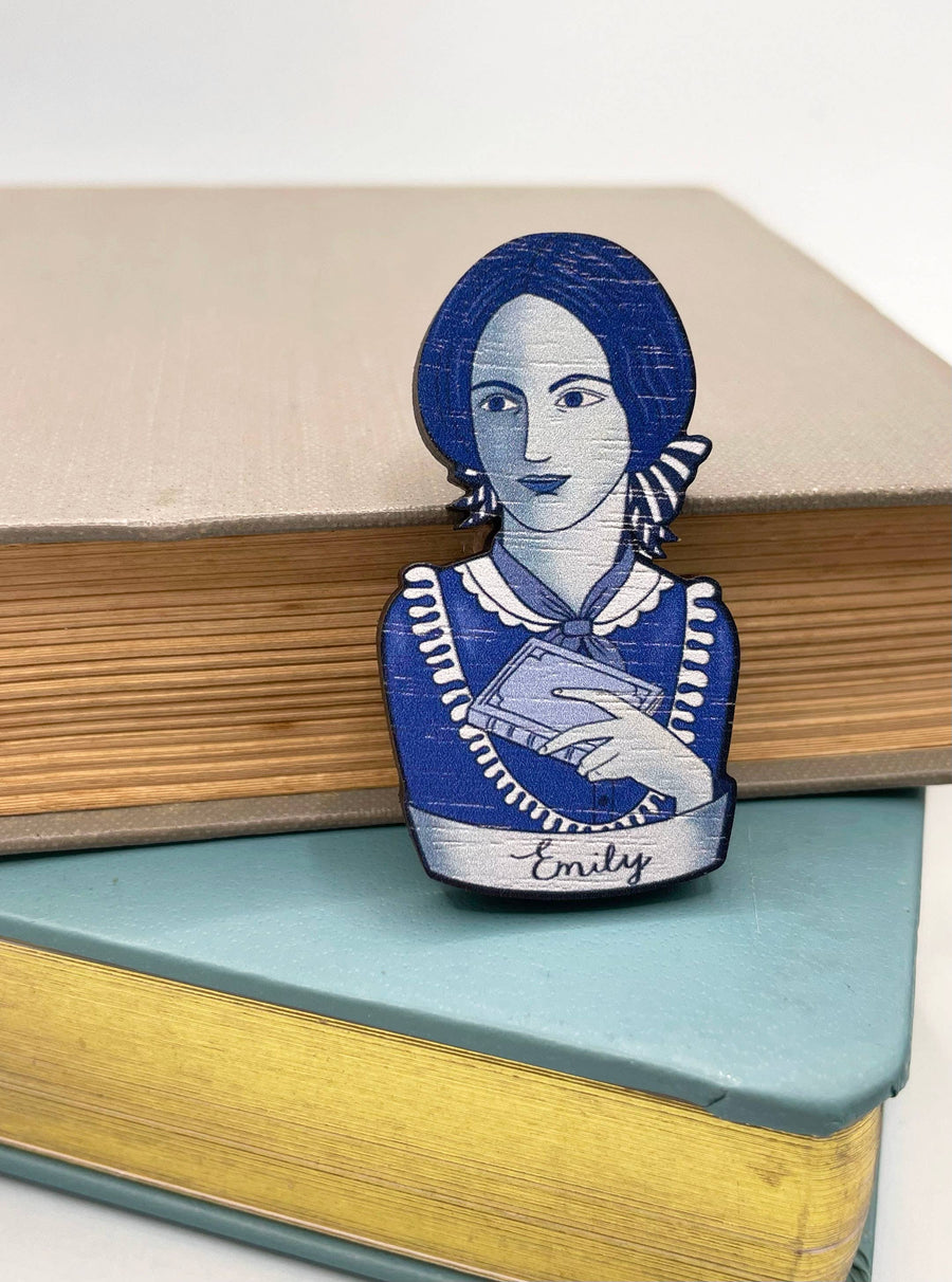 Emily Bronte -  Book Lovers Brooch - Twitchers Emporium Store