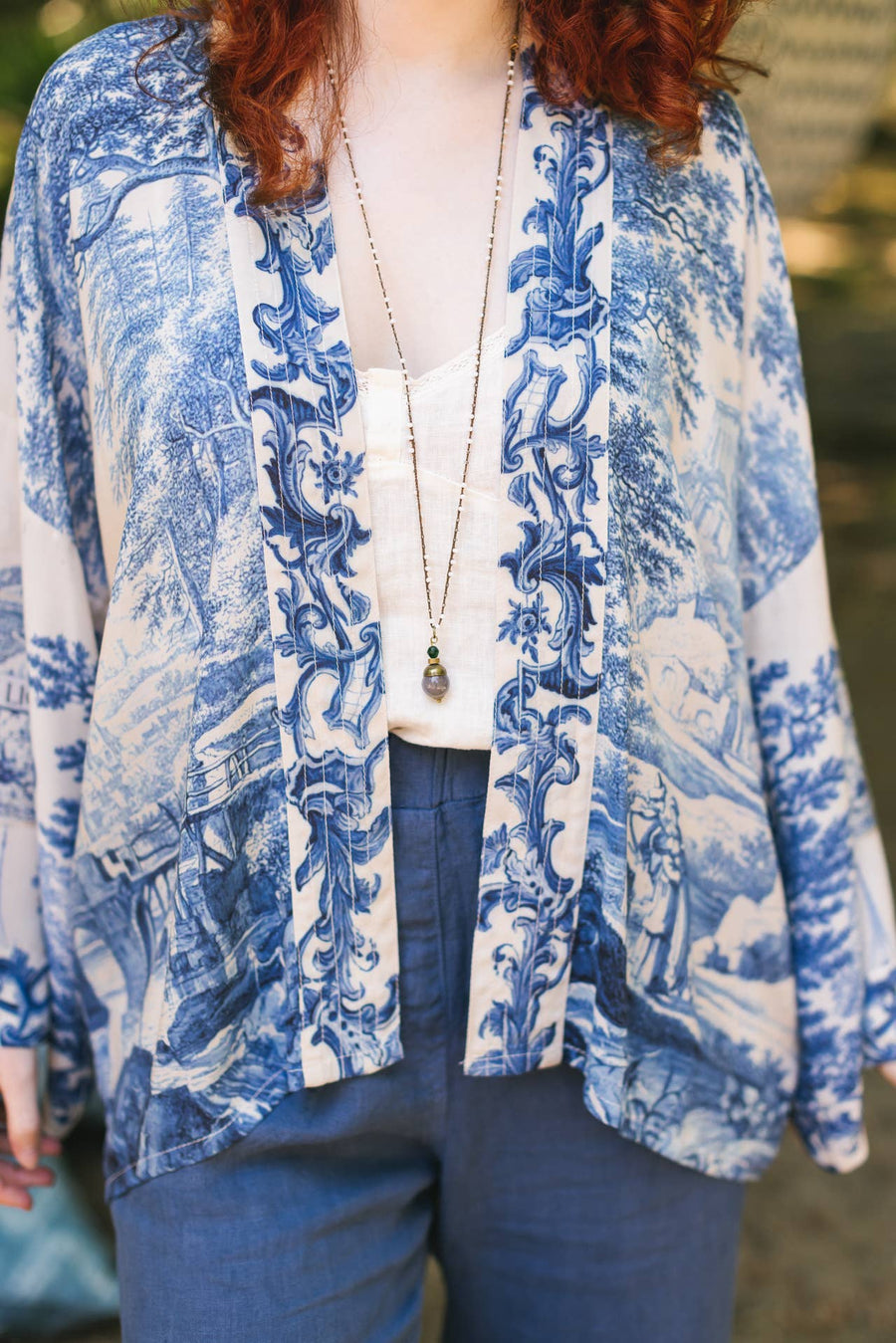 Let The Light In Crop Kimono