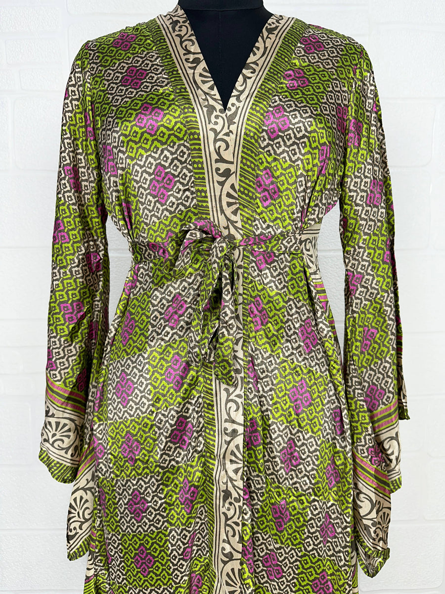 SALE - Recycled Indian Silk Dress - Twitchers Emporium Store