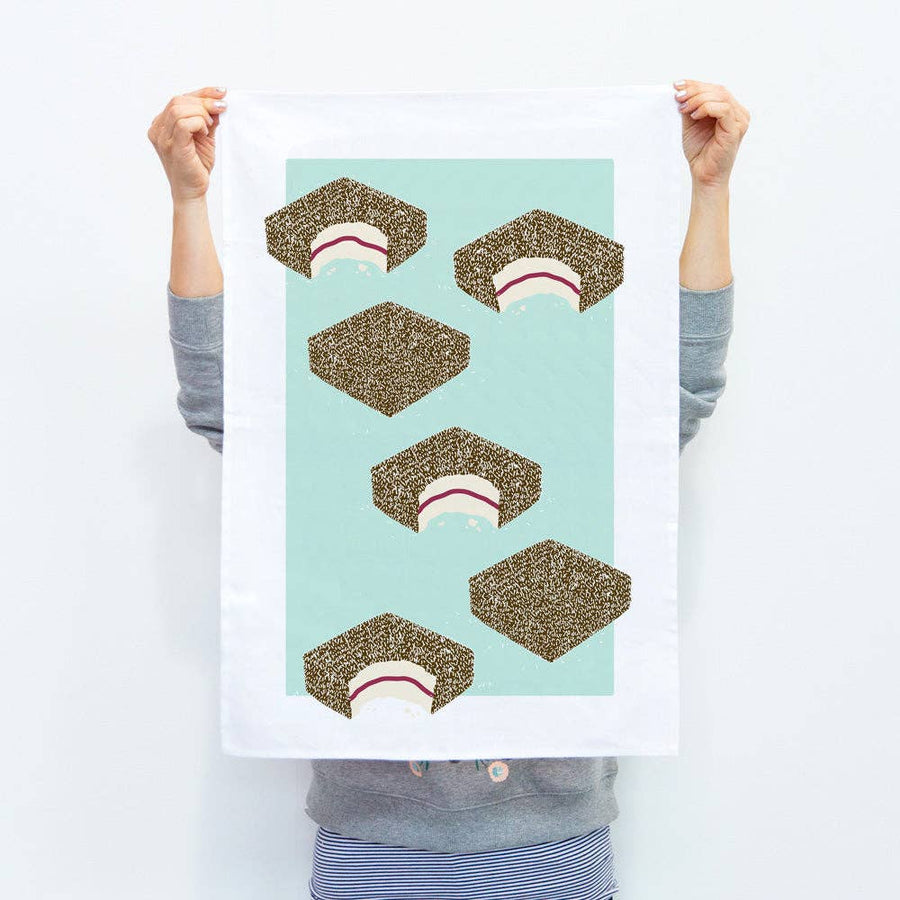 TEA TOWEL - LAMINGTON - Twitchers Emporium Store
