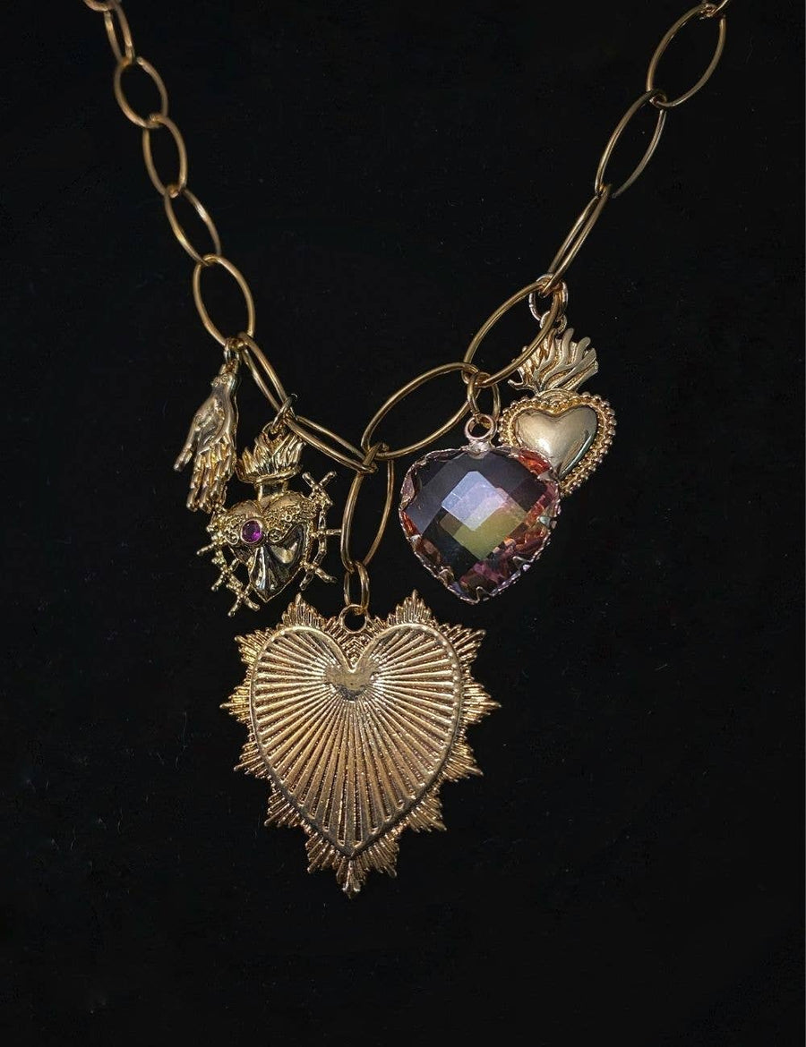 Necklace Fantasy Love - Gold Plated