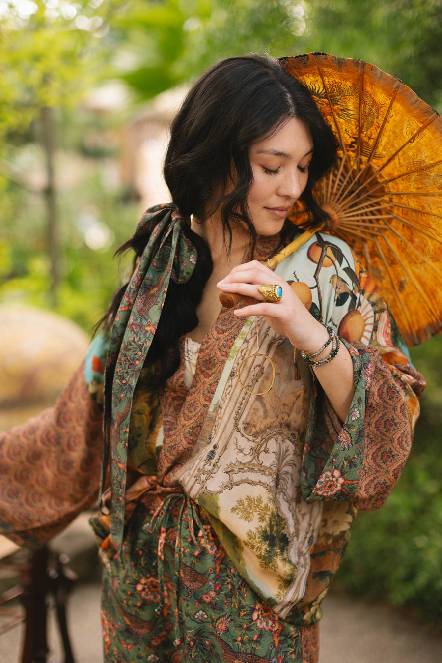 Secret Garden Cropped Kimono - Twitchers Emporium Store