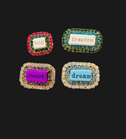 “WORD” Double Rhinestone - Twitchers Emporium Store