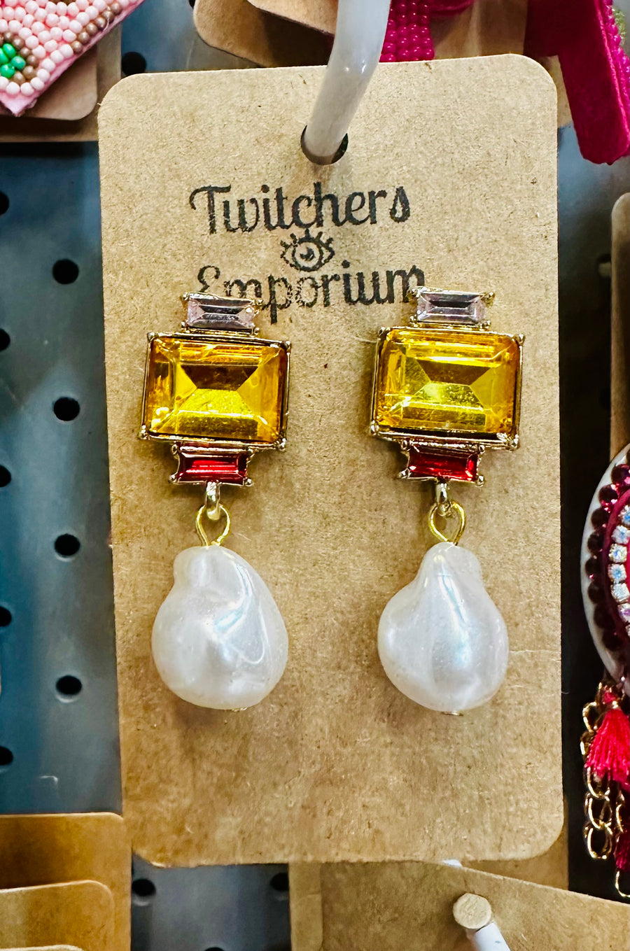 Pearl Drop Earrings - Twitchers Emporium Store