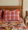 Isla Linen Pillowcase Set - Vivid Coral - Twitchers Emporium Store