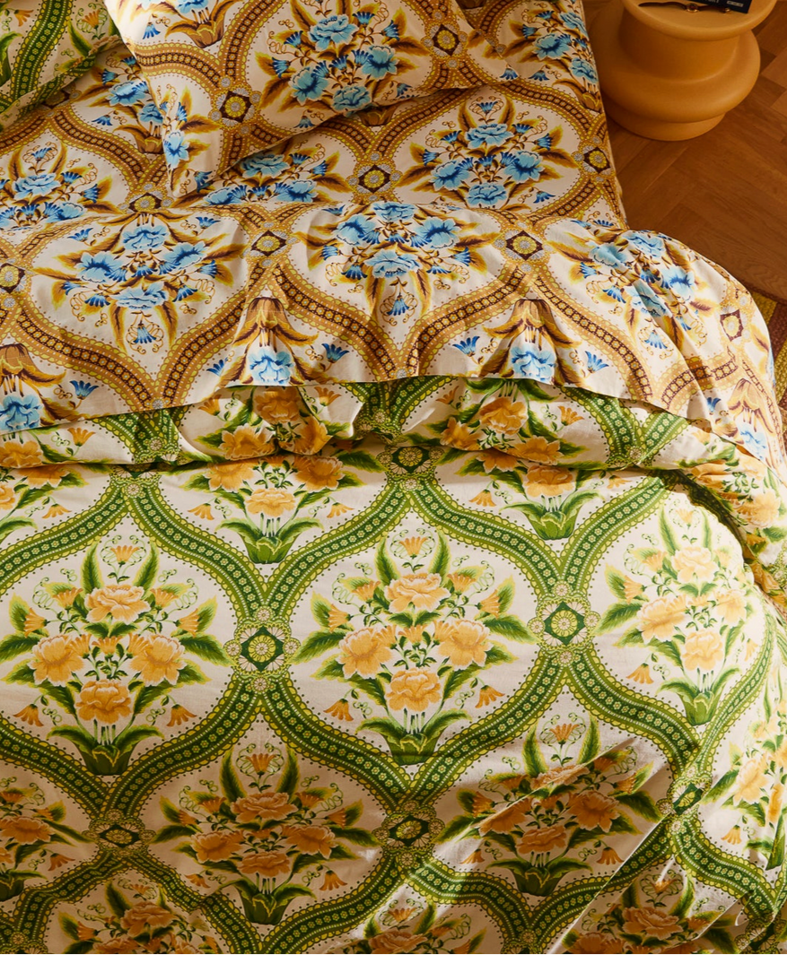 Margaret Cotton Quilt Cover - La Palma - Twitchers Emporium Store