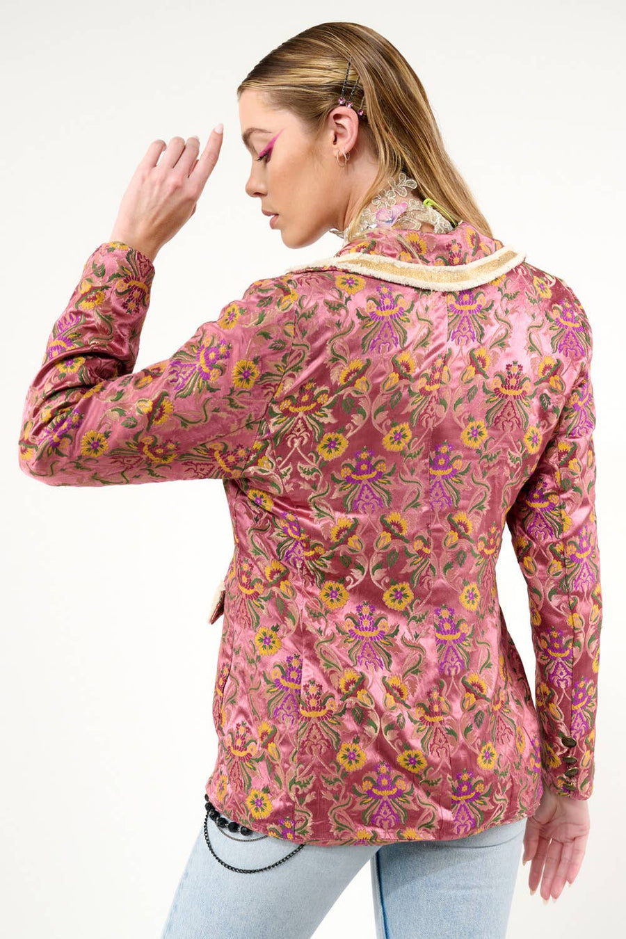 Renaissance Silk Jacquard Blazer