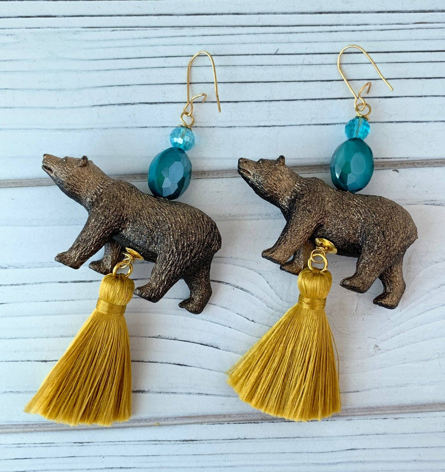 The California Bear Earrings