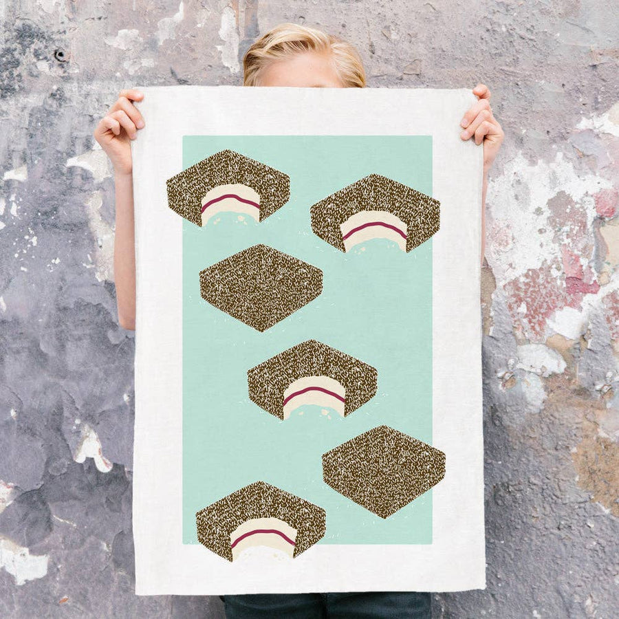 TEA TOWEL - LAMINGTON - Twitchers Emporium Store