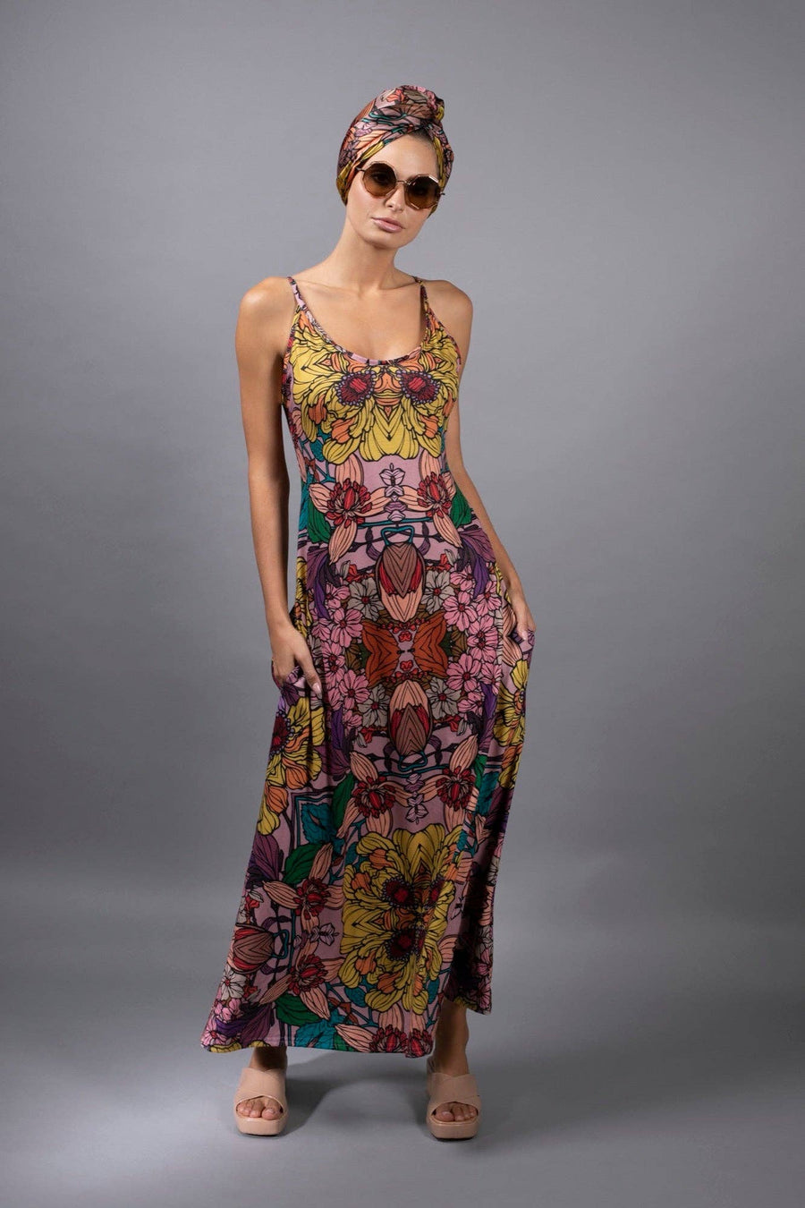 Golden Garden Maxi Dress