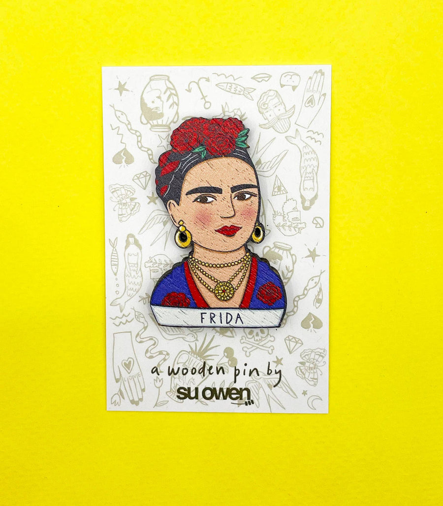 Frida Kahlo Brooch - Twitchers Emporium Store