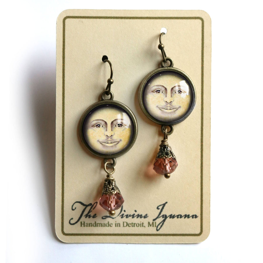 Man in the Moon Earrings
