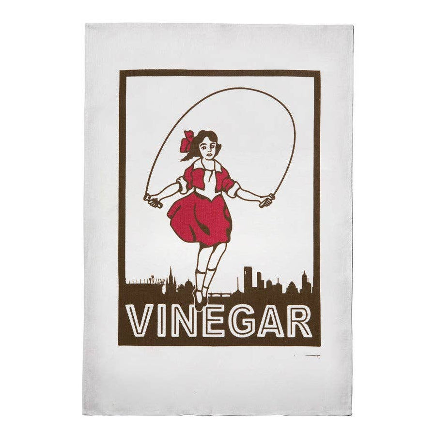 TEA TOWEL - SKIPPING GIRL - Twitchers Emporium Store