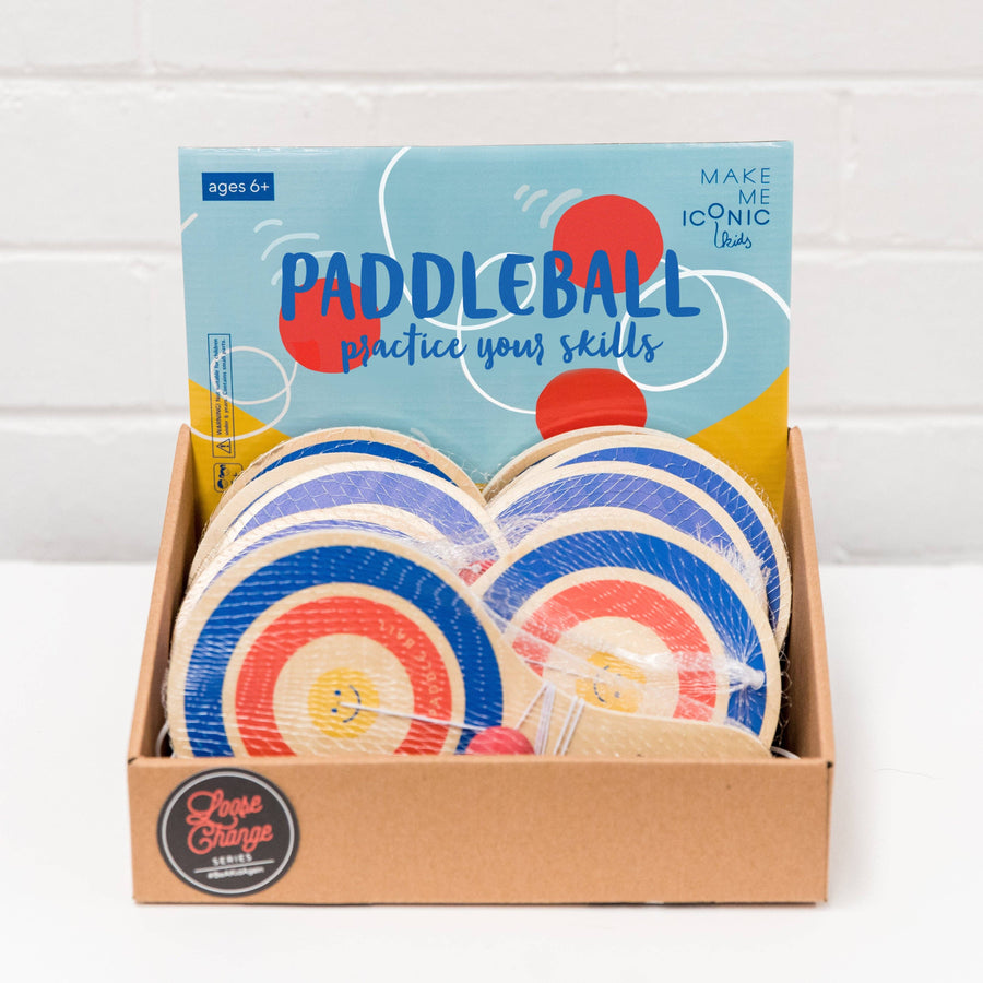 WOODEN TOY - LOOSE CHANGE PADDLE BALL - Twitchers Emporium Store