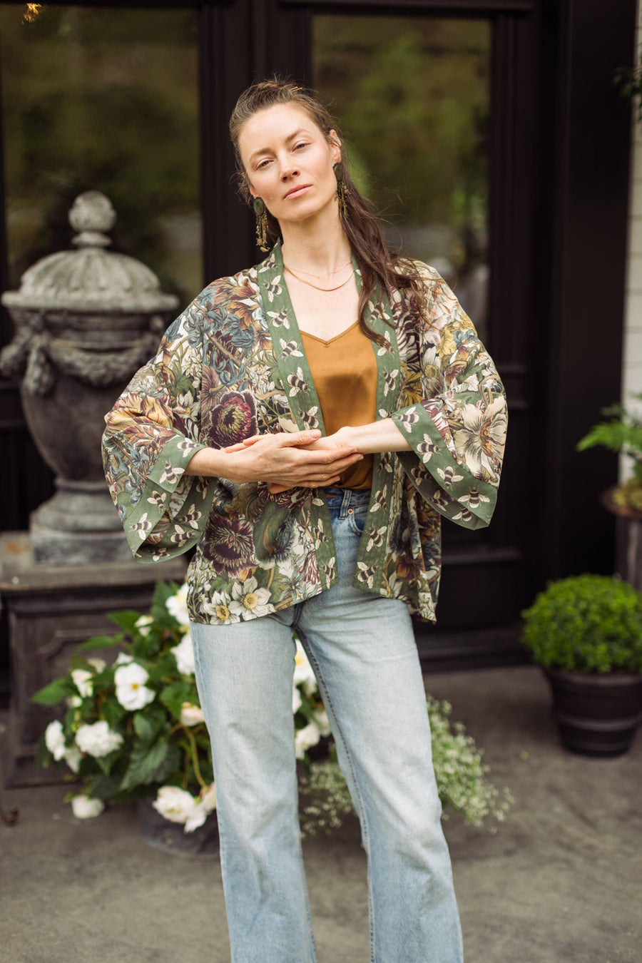 Love Grows Wild Cropped Kimono - Twitchers Emporium Store