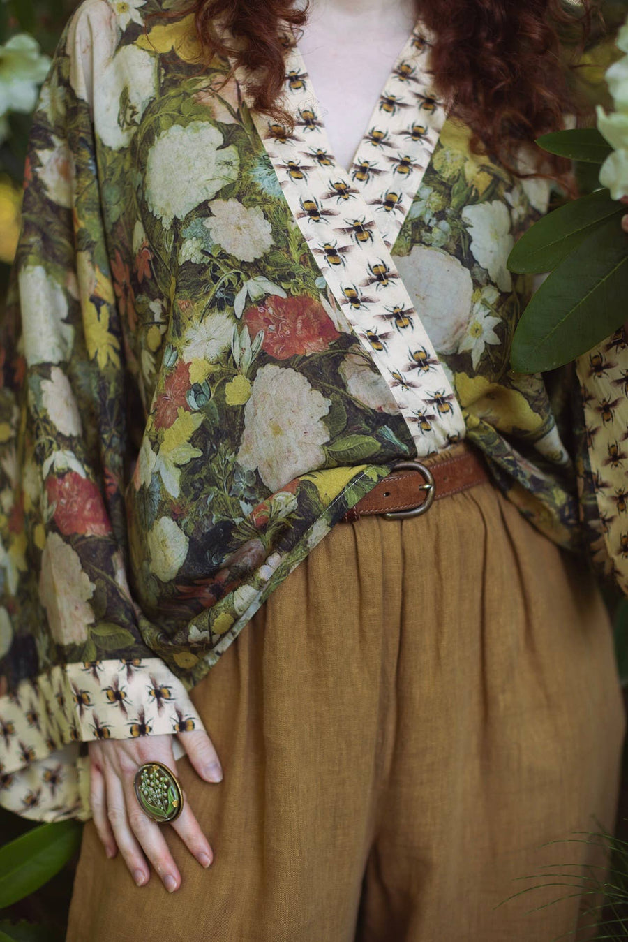 I Dream In Flowers Cropped Kimono - Twitchers Emporium Store