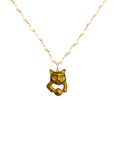 Kitty Cat Necklace - Pearls - Twitchers Emporium Store