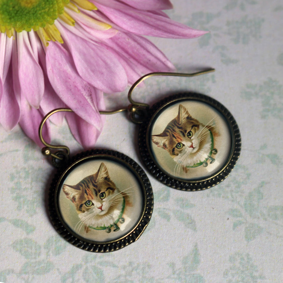 Calico Cat Earrings