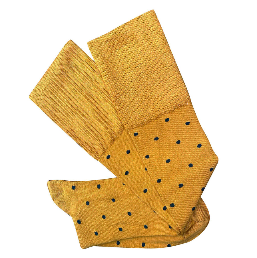 'Dotty' Ochre Cotton Socks - Twitchers Emporium Store