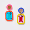 Brilliant Drop Earrings - Rainbow - Twitchers Emporium Store