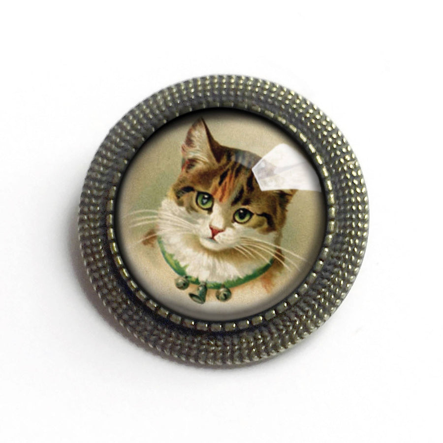 Calico Cat  Brooch