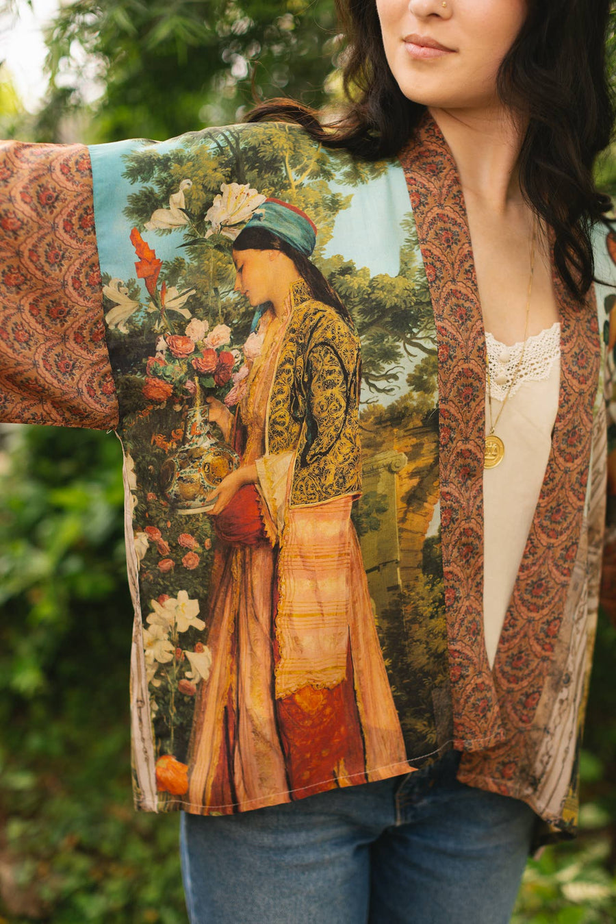 Secret Garden Cropped Kimono