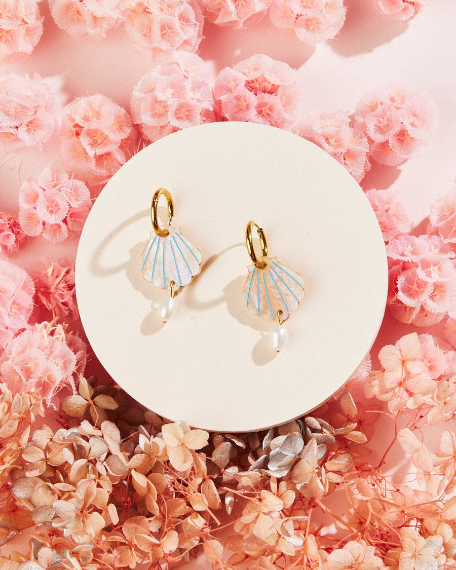 Shell and Pearl Earrings - Twitchers Emporium Store