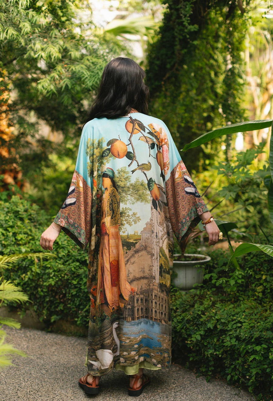 Secret Garden Long Kimono - Twitchers Emporium Store