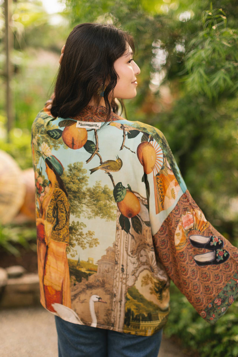 Secret Garden Cropped Kimono - Twitchers Emporium Store