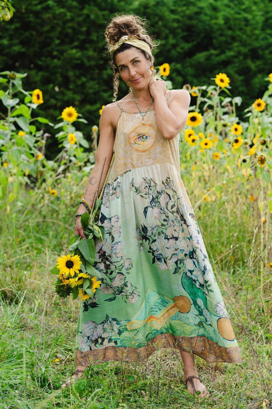 My Dream Van Gogh Long Dress - Twitchers Emporium Store