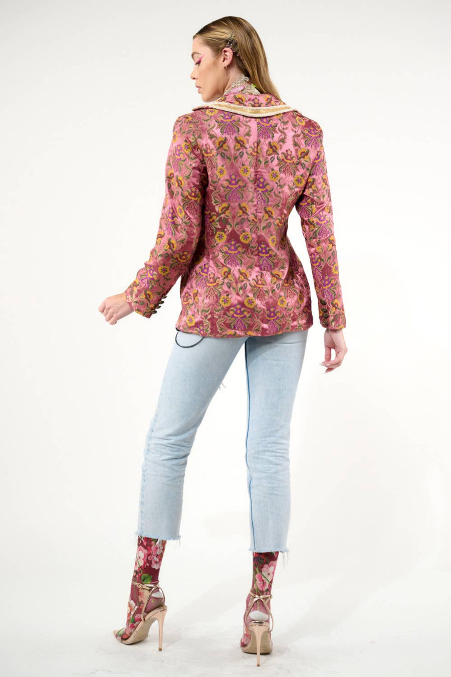 Renaissance Silk Jacquard Blazer