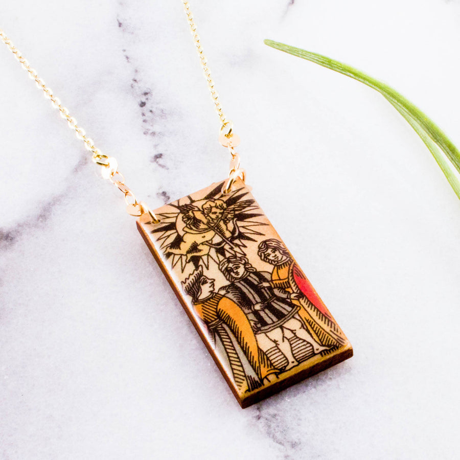 Tarot Lovers Necklace