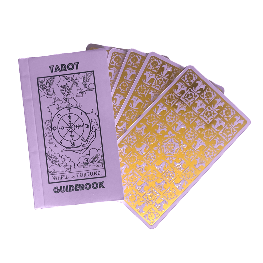 Lavender & Gold Tarot & Guide | Classic Tarot Design - Twitchers Emporium Store