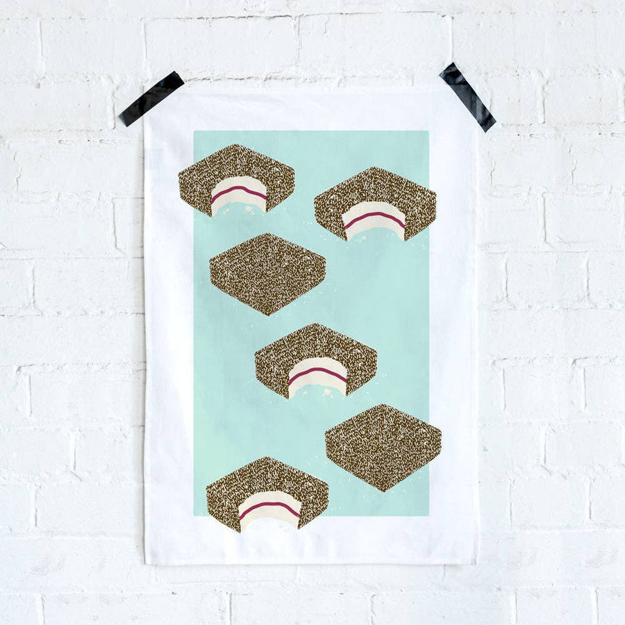 TEA TOWEL - LAMINGTON - Twitchers Emporium Store