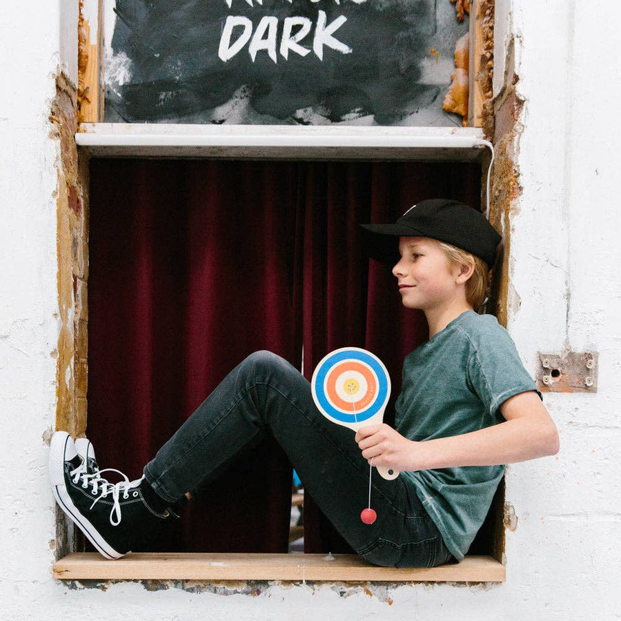 WOODEN TOY - LOOSE CHANGE PADDLE BALL - Twitchers Emporium Store