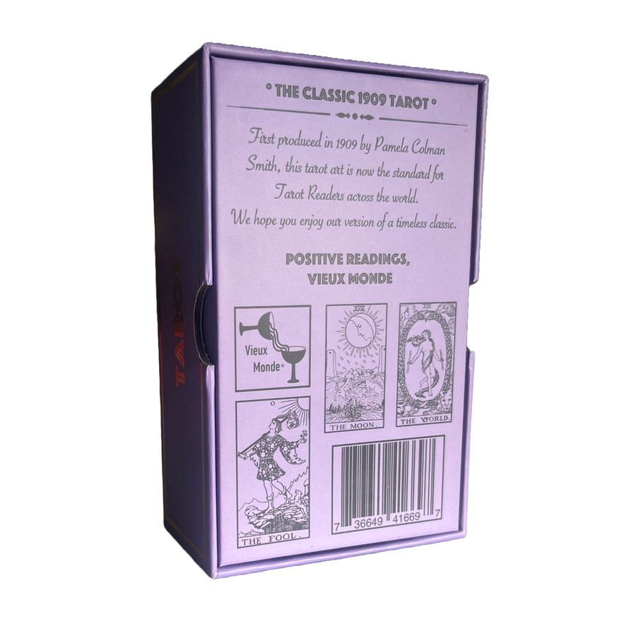 Lavender & Gold Tarot & Guide | Classic Tarot Design - Twitchers Emporium Store