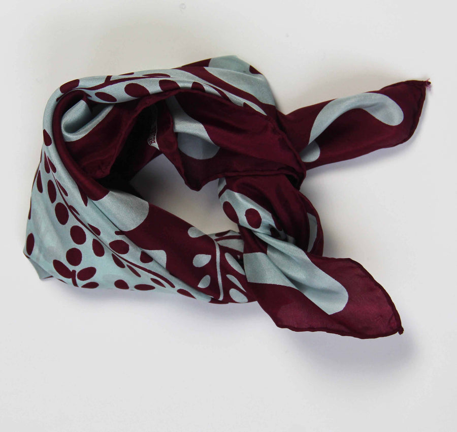 Peace and Love Bordeaux Mini Scarf