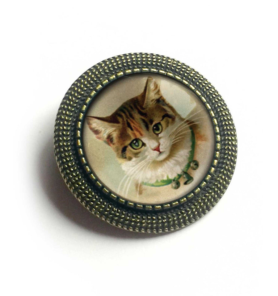 Calico Cat  Brooch