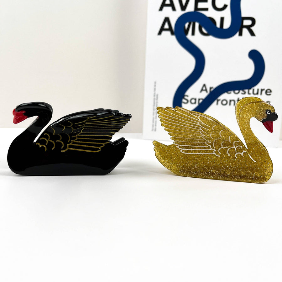 Susan the Swan Hair Claw - Twitchers Emporium Store