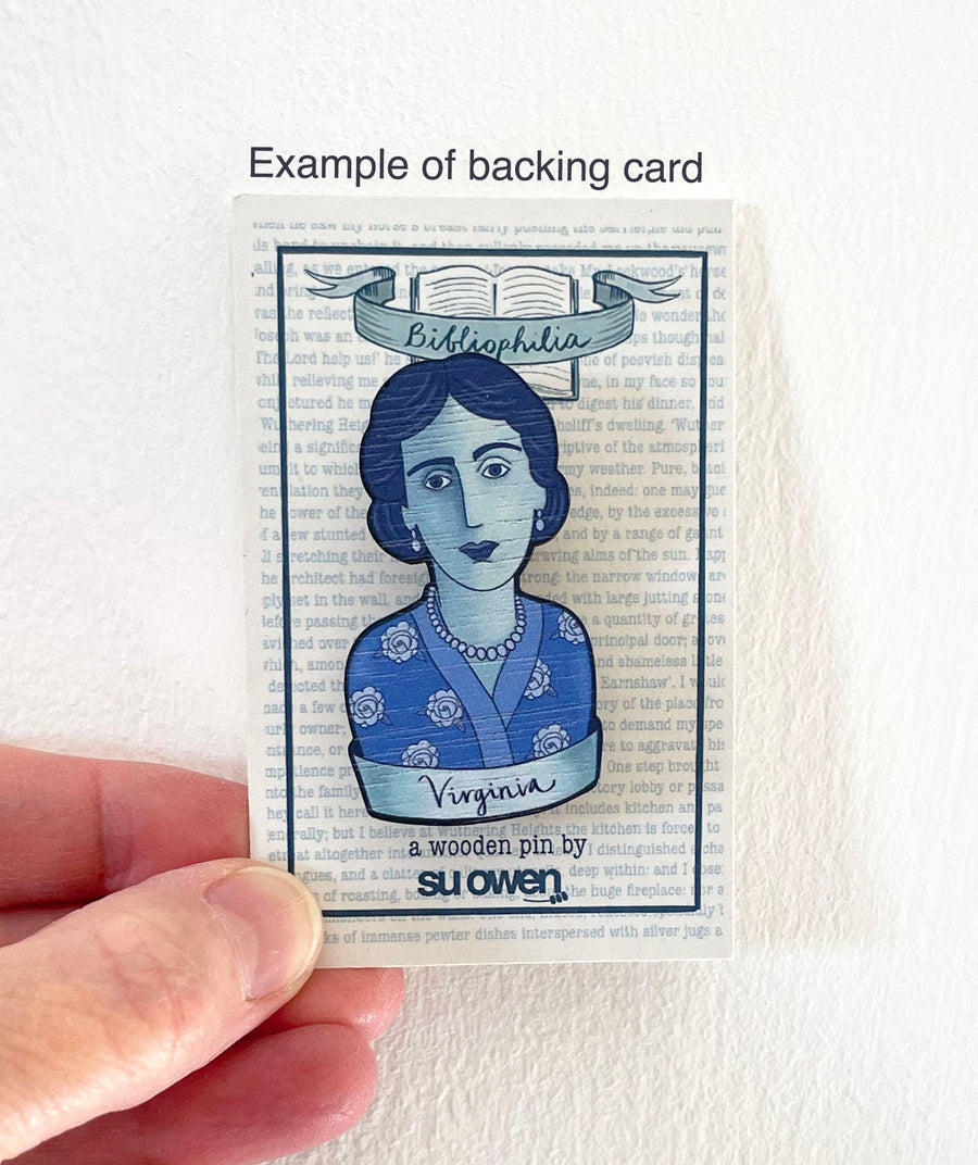 Emily Bronte -  Book Lovers Brooch - Twitchers Emporium Store