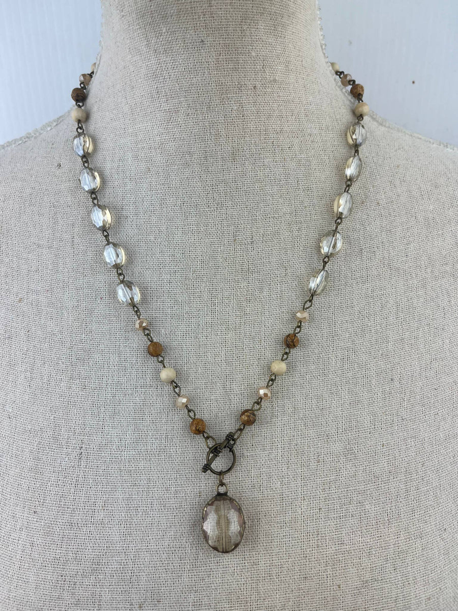 Sunrise Jasper w/ Round Pendant