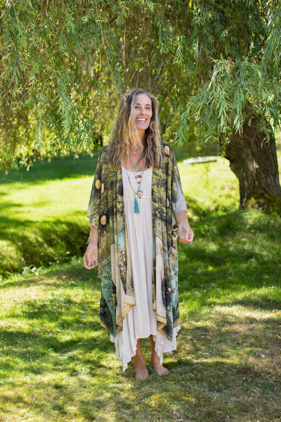 Tree of Life Kaftan Kimono - Twitchers Emporium Store