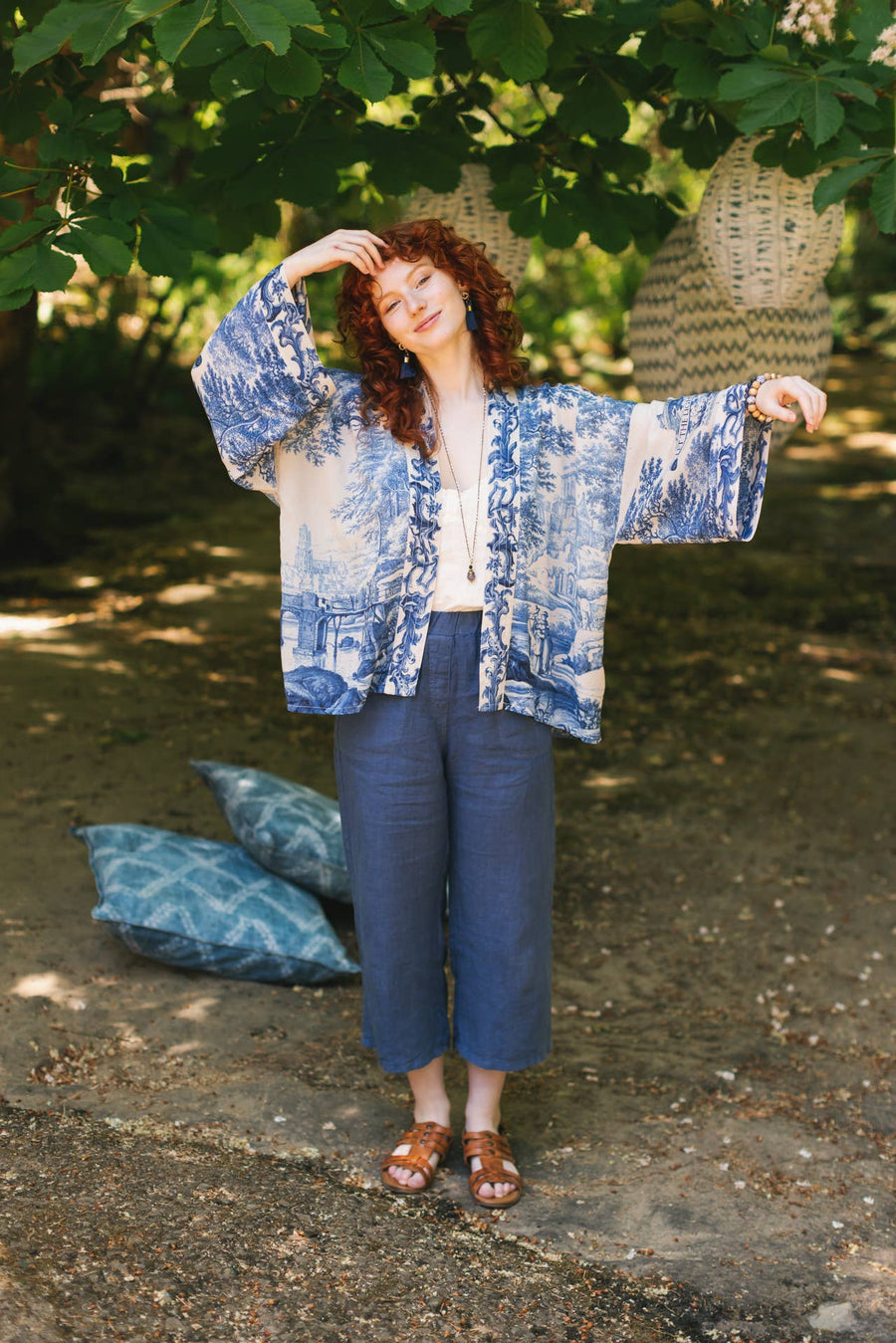 Let The Light In Crop Kimono